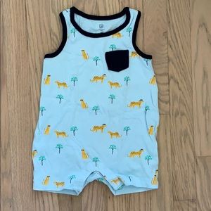 Boy’s Baby Gap Cool Cheetah Romper 6-12mo